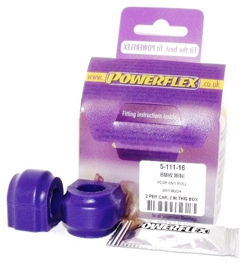 BMW Mini Generation 1 Rear Anti Roll Bar Bush 16mm - PowerFlex P
