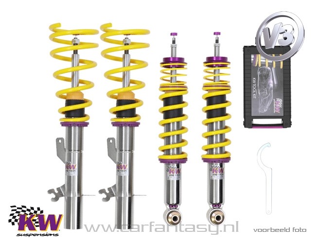 Schroefset KW V3 inox VW Bus / Transporter T5 (7H..) 1.9 TDI 01/