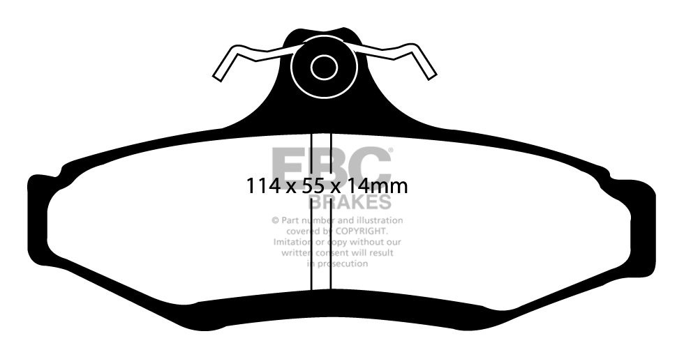 EBC Brakes DAEWOO Nubira 2.0 97-2003 Remblokken achterzijde