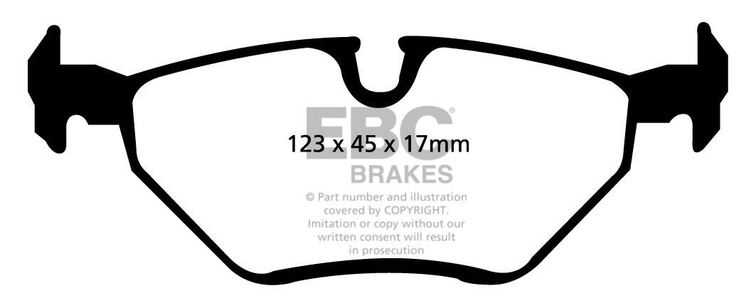 EBC Brakes BMW 316 1.9 (E46) 99-2001 Remblokken achterzijde