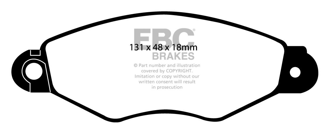 EBC Brakes RENAULT Clio 1.5 D 2001-2005 Remblokken voorzijde gre